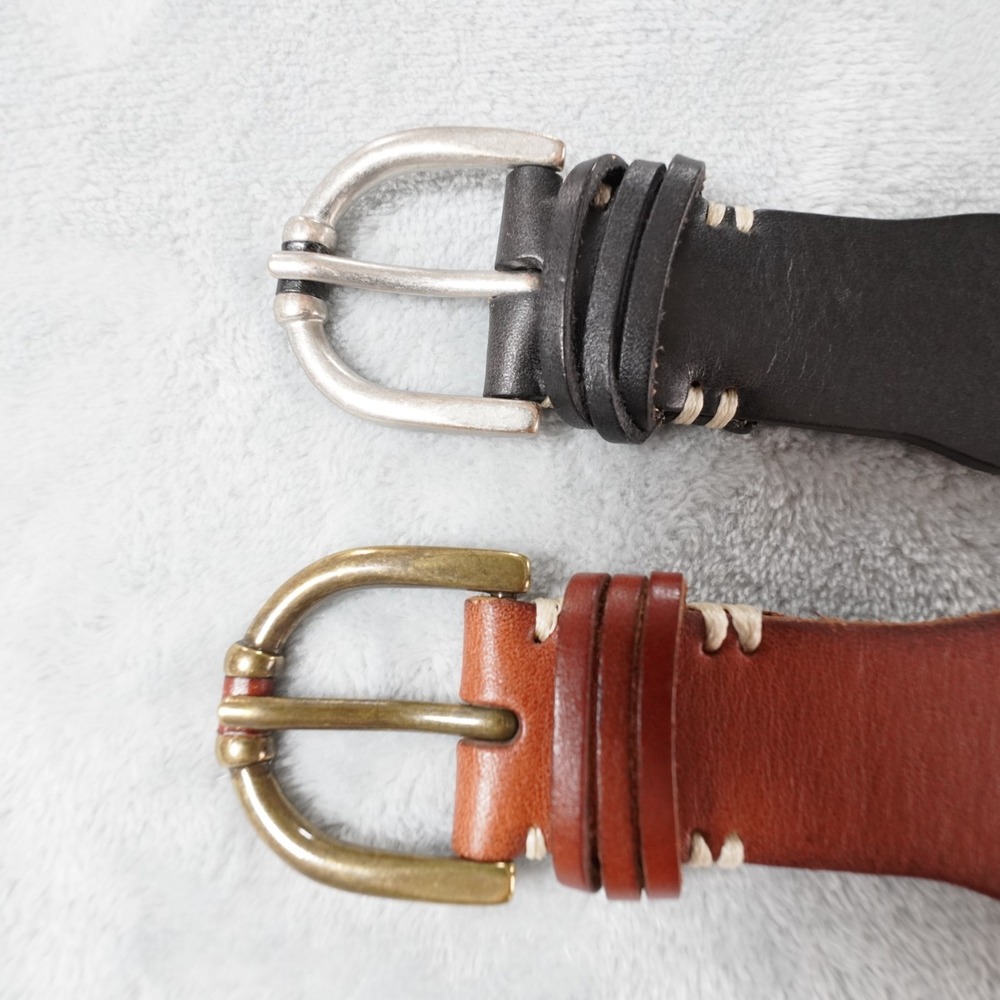 Ariat Braided Leather Belts Lot of 2 Black Brown Mens Small Dress Casual Classic - Picture 6 of 7